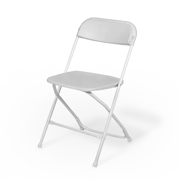 White Plastic Folding Chair
